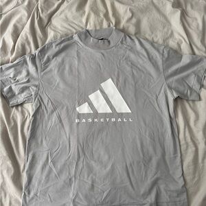 Adidas Gray Men's Basketball T-Shirt